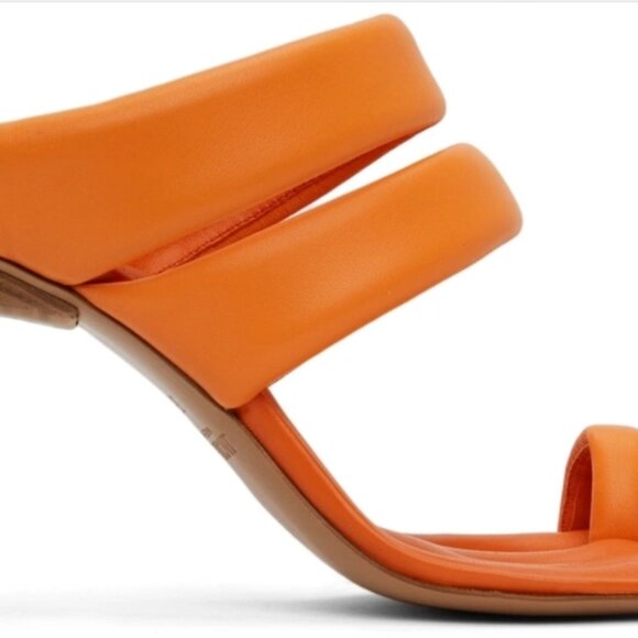 Jacquemus Orange 'Les Sandals Cassis' Heeled Sandals - Picture 3 of 9
